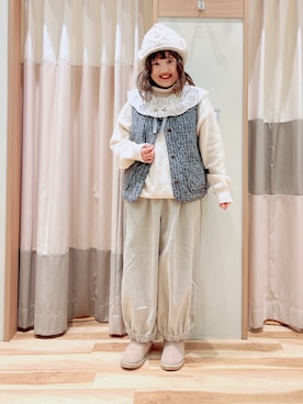 「Samansa Mos2（サマンサ モスモス）のアイテム（ブーツ）」を使った、えりさん（レディース・150cm）の冬コーディネート