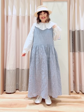 「ゆべしコラボ」｜「アイテム（その他シューズ）」を使った、えりさん（レディース・150cm）の春コーディネート