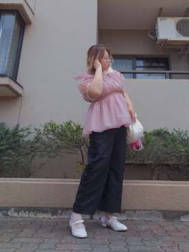 「Re-J&SUPURE（リジェイアンドスプル）のアイテム」を使った、にんじんさん（レディース・164cm）の夏コーディネート
