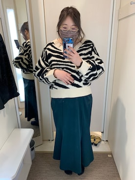 「noannu（ノアンヌ）のアイテム」を使った、にんじんさん（レディース・164cm）の冬コーディネート