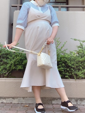 「Re-J&SUPURE（リジェイアンドスプル）のアイテム（ワンピース/ドレス）」を使った、にんじんさん（レディース・164cm）の春コーディネート