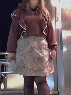 「H&M（エイチ・アンド・エム）のアイテム（タイツ/ストッキング）」を使った、にんじんさん（レディース・164cm）の秋コーディネート