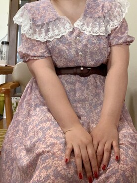 ワンピース ドレス パープル系 を使った 韓国ファッション の人気ファッションコーディネート Wear