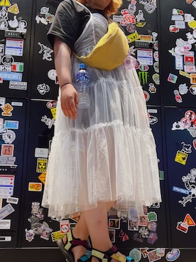 「Re-J&SUPURE（リジェイアンドスプル）のアイテム」を使った、にんじんさん（レディース・164cm）の夏コーディネート
