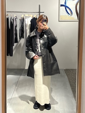「CANAL JEAN（キャナルジーン）のアイテム（その他アウター）」を使った、honoさん（レディース・153cm）の秋コーディネート
