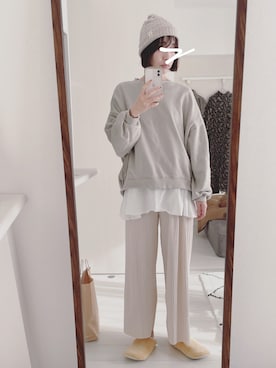 「ct70」｜「アイテム（スウェット）」を使った、ｈａｒｕさん（レディース・167cm）の秋コーディネート