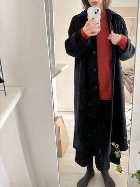 「JOURNAL STANDARD relume（ジャーナルスタンダード　レリューム）のアイテム（ステンカラーコート）」を使った、ｈａｒｕさん（レディース・167cm）の冬コーディネート