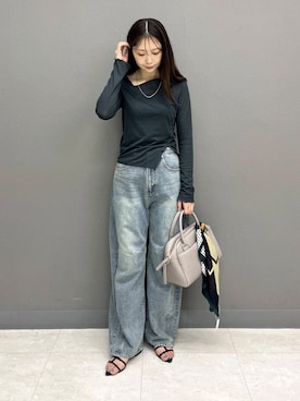 「SMELLY（スメリー）のアイテム（財布/小物）」を使った、rioさん（レディース・160cm）の夏コーディネート
