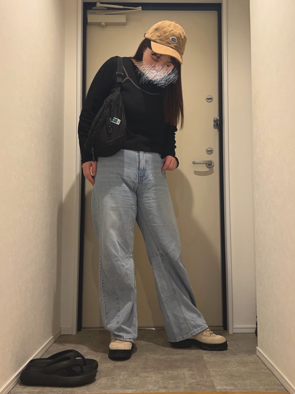 ほづみ。さんの「【DISCUS/ディスカス別注】コーデュロイキルティングキャップ（DISCUS）」を使ったコーディネートの1枚目の写真