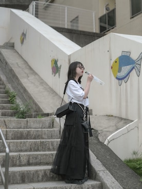 MAISON SPECIAL メゾンスペシャル チュールティアードベルトスカート Tulle Tiered Belt Skirt/チュールティアードベルトスカート
