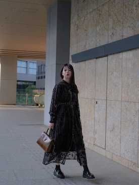 「Ameri（アメリ）のアイテム」を使った、よこやまあすか☁️ 𓈒𓂂𓏸さん（レディース・163cm）の春コーディネート