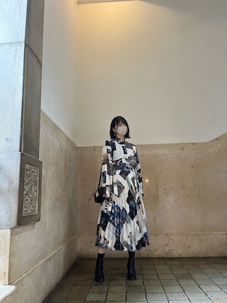 新品同様　優良柄　フォトコラージュプリントシャツ【United Tokyo】 新品同様 優良柄 フォトコラージュプリントシャツ【United Tokyo