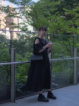 「chuclla（チュクラ）のアイテム（ショルダーバッグ）」を使った、よこやまあすか☁️ 𓈒𓂂𓏸さん（レディース・163cm）の夏コーディネート