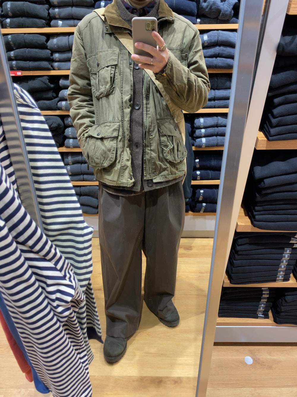 いっちー｜Barbourのジャケット/アウターを使ったコーディネート