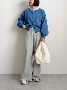 「アイテム（トートバッグ）」を使った、ayakoさん（レディース・156cm）の秋コーディネート