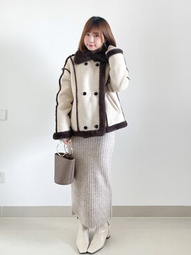「RANDA」｜「アイテム（ブーツ）」を使った、beary_rabbitさん（レディース・156cm）の秋コーディネート