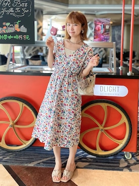 「SENSE OF PLACE by URBAN RESEAR」｜「アイテム（ワンピース/ドレス）」を使った、beary_rabbitさん（レディース・156cm）の夏コーディネート