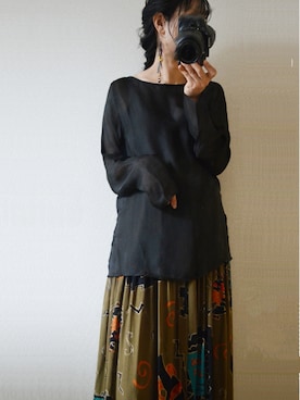 「used mix」｜「アイテム（アクセサリー）」を使った、REL'aさん（レディース・163cm）の秋コーディネート