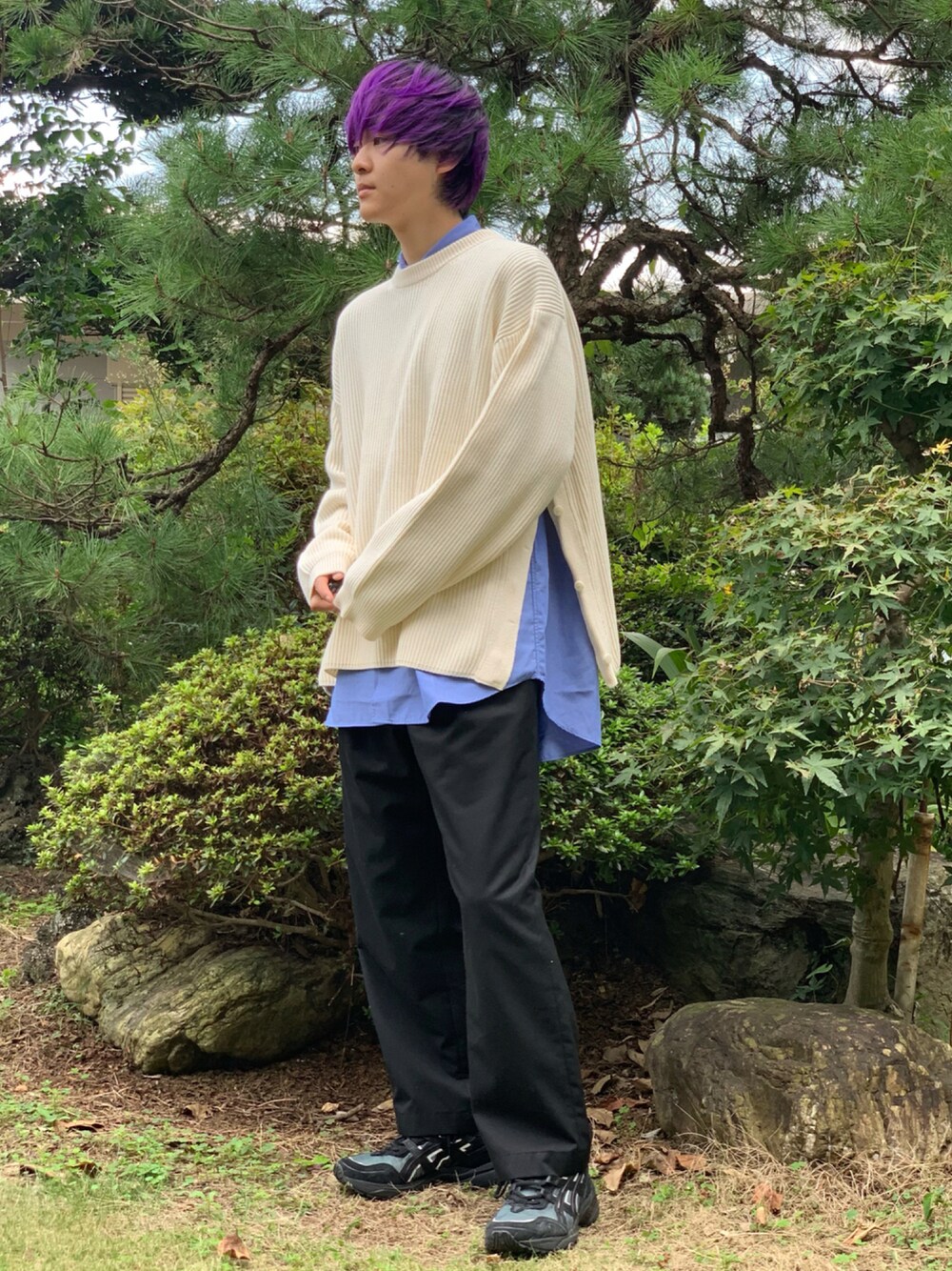 LIDNM（リドム）の「ビエラギャバワイドスラックス（スラックス