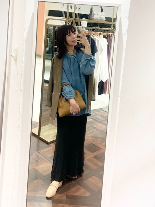 抜け感】デニムボウタイシャツ（シャツ/ブラウス）｜RIVE DROITE