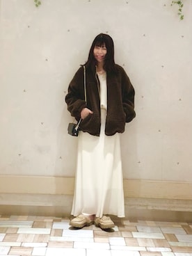 「アイテム（その他アウター）」を使った、ranranさん（レディース・163cm）の秋コーディネート