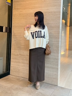 「大人カジュアルコーデ」｜「アイテム（スカート）」を使った、ranranさん（レディース・163cm）の夏コーディネート