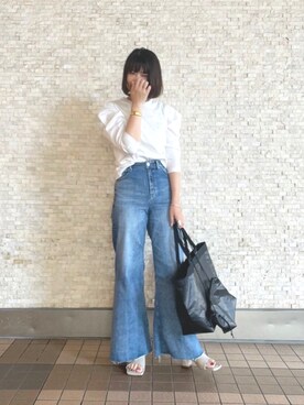 「PHILIPPE AUDIBERT（フィリップ オーディベール）のアイテム（バングル/リストバンド）」を使った、ranranさん（レディース・163cm）の春コーディネート