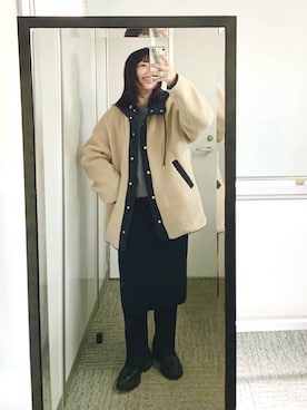 「アイテム（その他アウター）」を使った、ranranさん（レディース・163cm）の秋コーディネート