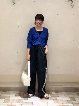 「アイテム（ボディバッグ/ウエストポーチ）」を使った、ranranさん（レディース・163cm）の夏コーディネート