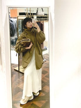 「アイテム（その他アウター）」を使った、ranranさん（レディース・163cm）の秋コーディネート