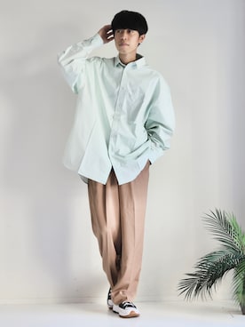「INTERPLAY（インタープレイ）のアイテム」を使った、Mottyさん（メンズ・167cm）の秋コーディネート