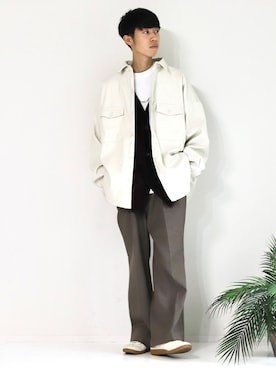 「アイテム（ピアス（片耳用））」を使った、Mottyさん（メンズ・167cm・20代）の冬コーディネート
