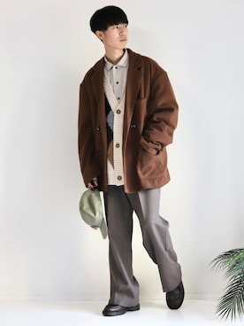 「MinoriTY（マイノリティ）のアイテム（ジャケット/アウター）」を使った、Mottyさん（メンズ・167cm）の冬コーディネート
