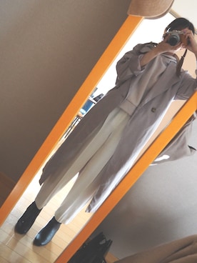 「アイテム（スウェットパンツ）」を使った、erinco｡⸝⋆さん（レディース・151cm）の秋コーディネート