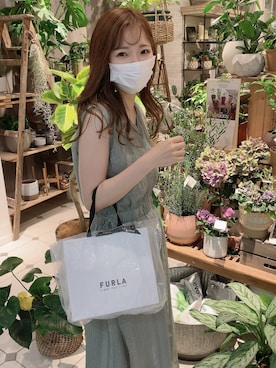「NICE CLAUP（ナイスクラップ）のアイテム（ワンピース/ドレス）」を使った、はるなさん（レディース・158cm）の夏コーディネート