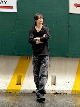 GRANCY】High Damage Straight Denim Pants / ハイダメージストレート