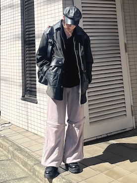 「GRANCY（グランシー）のアイテム（パンツ）」を使った、Kanataさん（メンズ・167cm）の春コーディネート