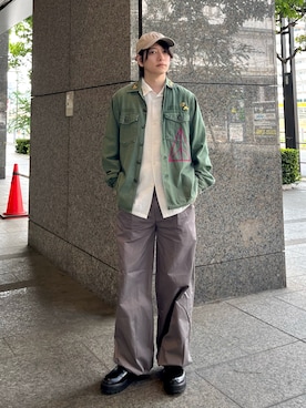 「NEWERA（ニューエラ）のアイテム」を使った、Kanataさん（メンズ・167cm）の春コーディネート