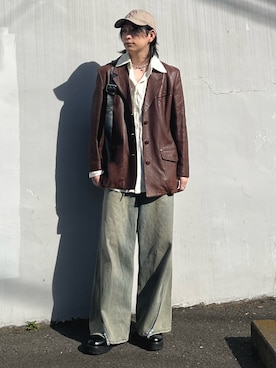 「GRANCY（グランシー）のアイテム（パンツ）」を使った、Kanataさん（メンズ・167cm）の春コーディネート