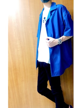 「ADRER（アドラー）の【ADRER】サイドジップレイヤードタンク（タンクトップ）」を使った、いまけいさん（メンズ・172cm）の夏コーディネート