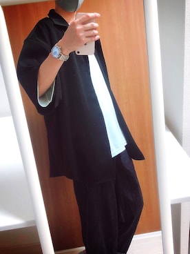 「ADRER（アドラー）の【ADRER】サイドジップレイヤードタンク（タンクトップ）」を使った、いまけいさん（メンズ・172cm）の夏コーディネート