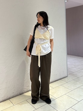 「ビスチェコーデ」｜ひかりさん（レディース・156cm）の夏コーディネート