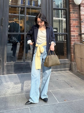 「アイテム（タンクトップ）」を使った、ひかりさん（レディース・156cm）の秋コーディネート