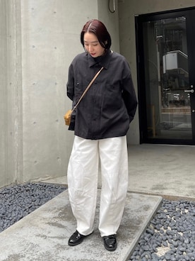 「ミニショルダー」｜「アイテム（ジャケット/アウター）」を使った、ひかりさん（レディース・156cm）の春コーディネート