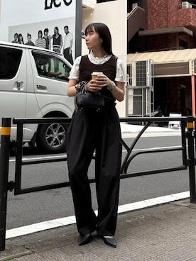 「ナイロンパンツ」｜ひかりさん（レディース・156cm）の夏コーディネート