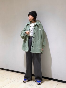 「ふわふわカーディガン」｜ひかりさん（レディース・156cm）の秋コーディネート