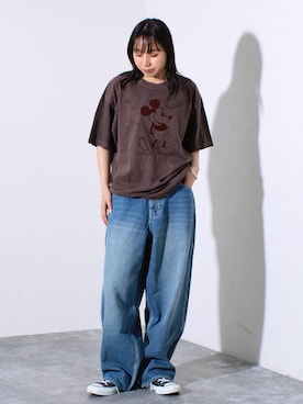 「ミッキーT」｜ひかりさん（レディース・156cm）の夏コーディネート