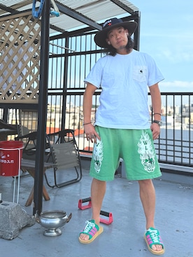 「アイテム（リング）」を使った、Keitaさん（メンズ・175cm・30代）の夏コーディネート