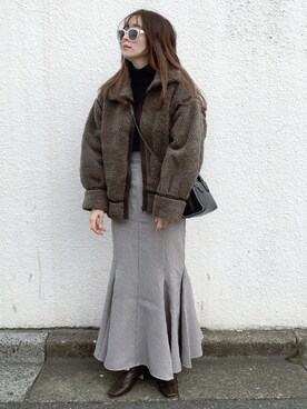 コマさんさん（レディース・154cm）の冬コーディネート