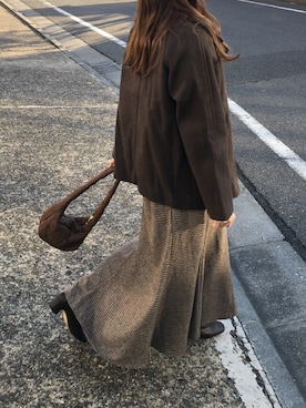「DHOLIC STYLE（ディーホリックスタイル）のアイテム（その他アウター）」を使った、コマさんさん（レディース・154cm）の冬コーディネート